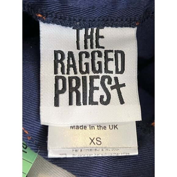 The Ragged Priest Pants Sz XS Baby Blue With Orange & White Side Stripes - Picture 9 of 12